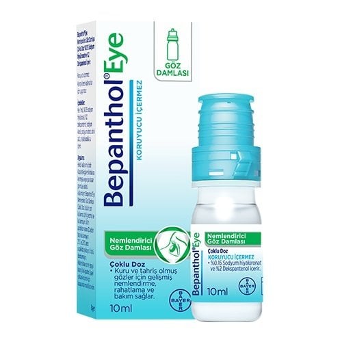 Bepanthol Eye Nemlendirici Göz Damlası Çoklu Doz 10 Ml