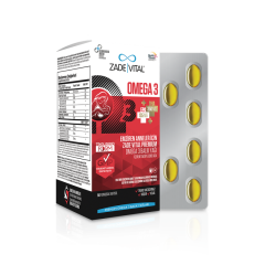 Zade Vital Emziren Anneler İçin Omega 3 Balık Yağı İçeren Takviye Edici Gıda 50 Yumuşak Kapsül