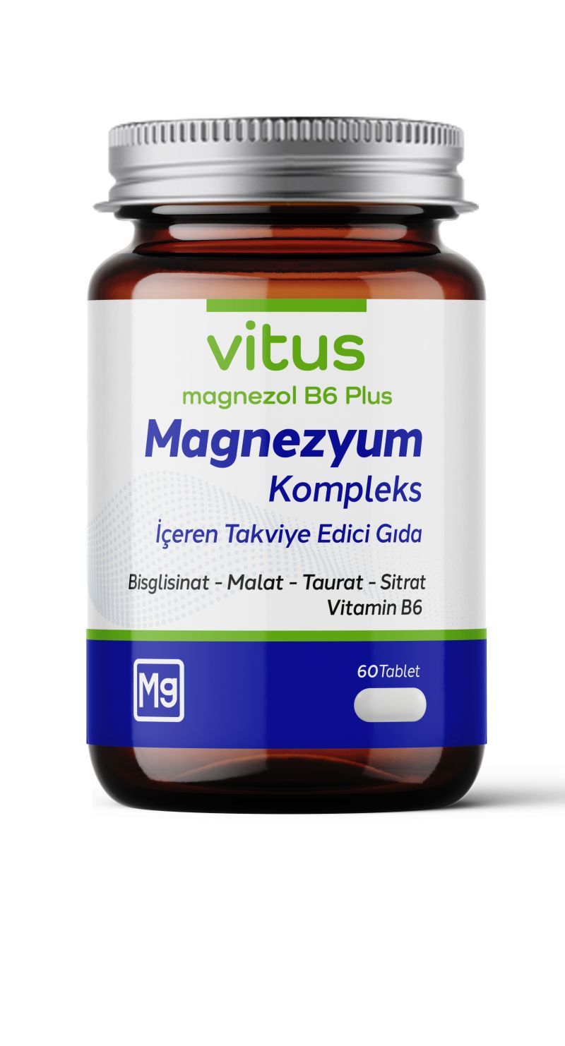 Vitus Megnezol B6 Plus Magnezyum 60 Tablet