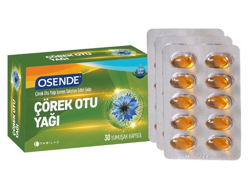 Osende Çörek Otu Yağı 30 Yumuşak Kapsül