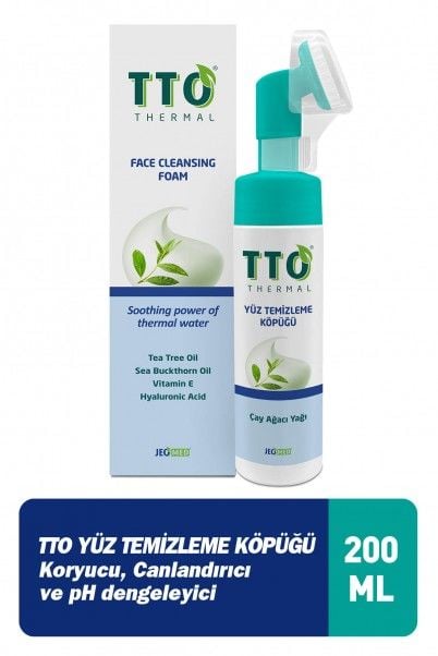 TTO Yüz Temizleme Köpük Solüsyonu 200 ml (APLİKATÖRLÜ)