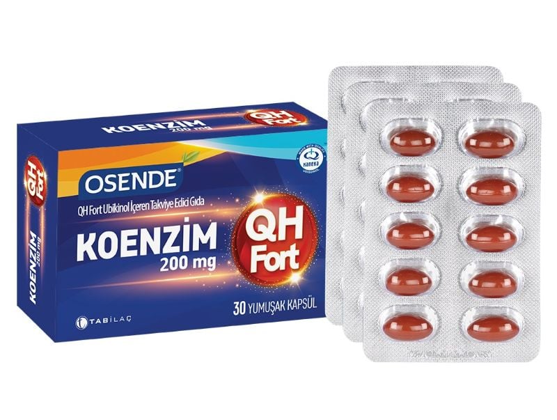 Osende Koenzim 200 mg QH Fort 30 Yumuşak Kapsül