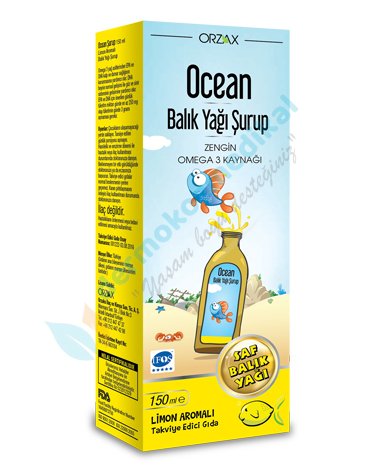 Orzax Ocean Limon Aromalı Omega 3 Şurup 150ml