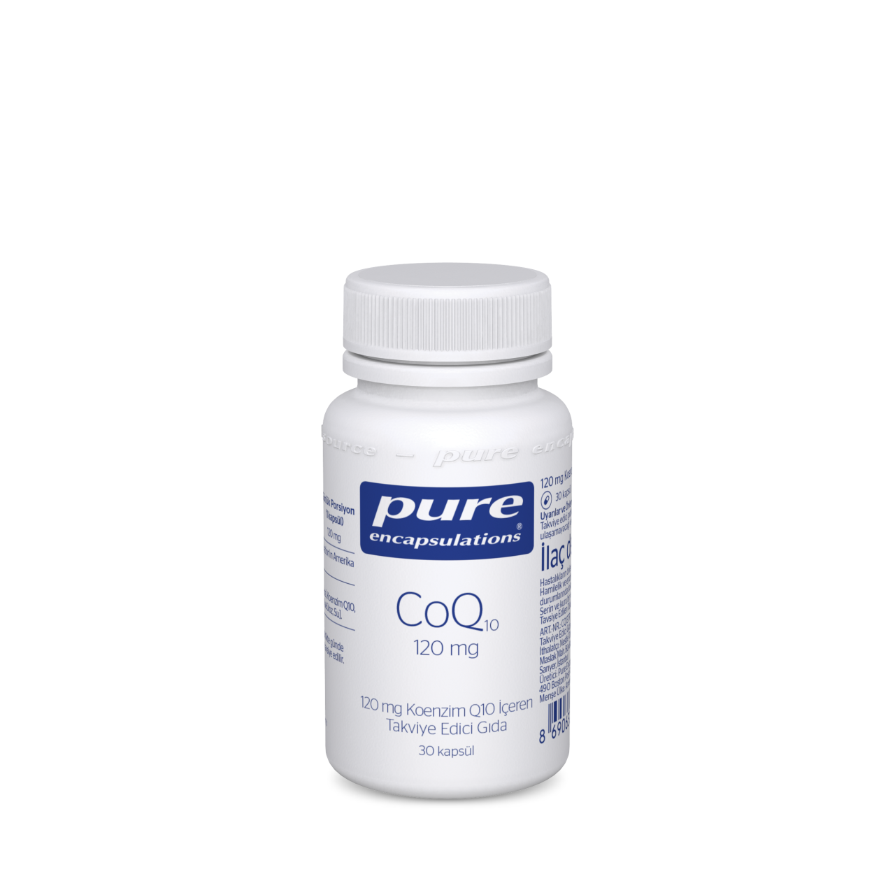 Pure Encapsulations CoQ10 120 mg Koenzim Q10 İçeren Takviye Edici Gıda 30 Kapsül