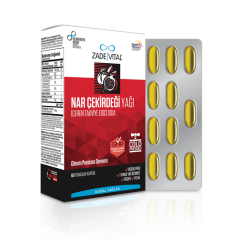 Zade Vital Nar Çekirdeği Yağı Blister 60 Bitkisel Kapsül
