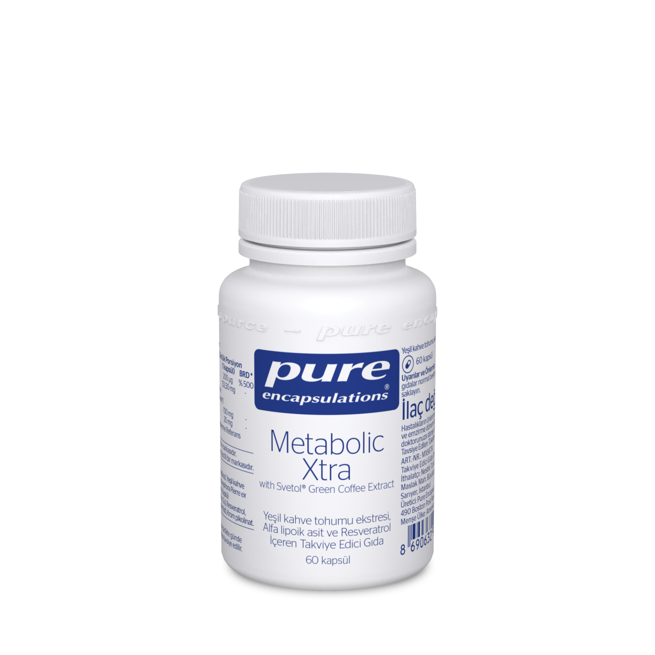 Pure Encapsulations Metabolic Xtra with Svetol Green Coffee Extract 60 Kapsül