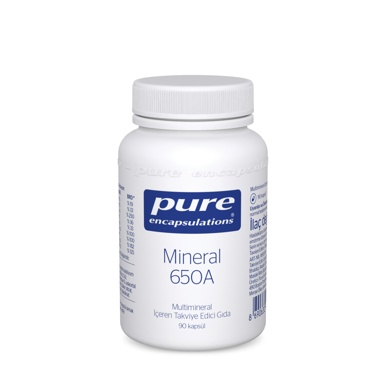 Pure Encapsulations Mineral 650A 90 Kapsül