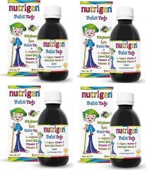 Nutrigen L-arjinin, Çinko, Vitamin D Ve K Içeren Balık Yağı Şurubu 200 Ml X4 Adet