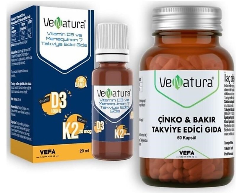 Venatura Çinko Bakır + D3 K2 Damla 20 ml