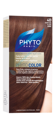 Phyto Color Bitkisel Saç Boyası 4d - Dore Açık Kestane
