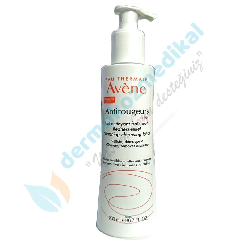 Avene Antirougeurs Lait Nettoyant Cleansing Lotion 200ml (Lokal Kızarıklıklara Sahip Ciltler İçin Temizleme Losyonu)