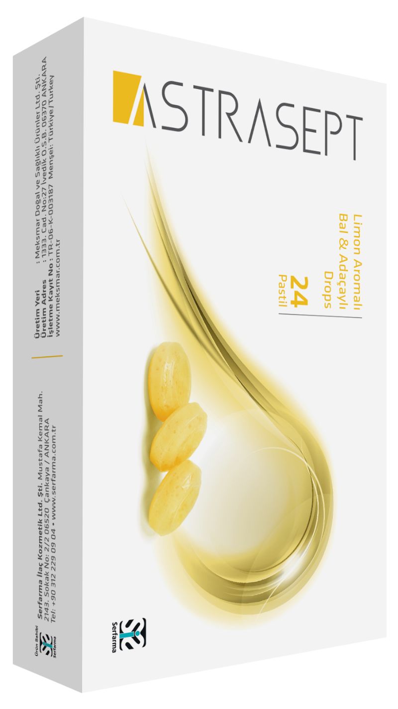 Astrasept Limon Bal Ada Çayı Pastil