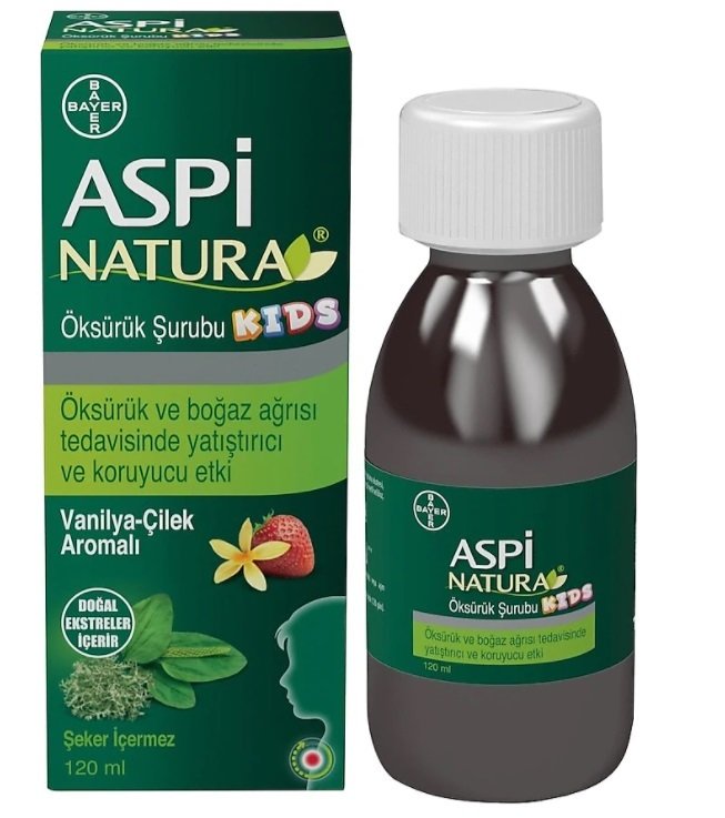 Aspi NATURA Kids Öksürük Şurubu 120 ml