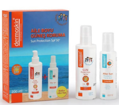 Dermoskin Aile Boyu Güneş Koruyucu SET 200 ML