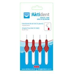 Aktident Arayüz Fırça Seti 4 Adet Kırmızı 2,5 mm