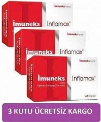 Imuneks Farma İmuneks Inflamax Optimize Zerdeçöp 60 Kapsül 3 Lü Set
