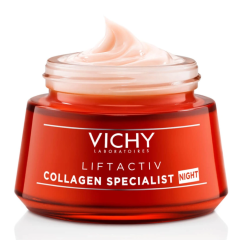 Vichy Liftactiv Collagen Specialist Night Yaşlanma Karşıtı Gece Bakım Kremi 50 ml