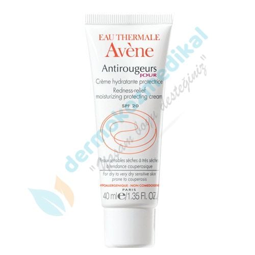 Avene Antirougeurs Jour Creme Spf 20 40ml-Cilt Kızarıklıklarına Sahip Kuru Ciltler İçin Günlük Bakım Kremi