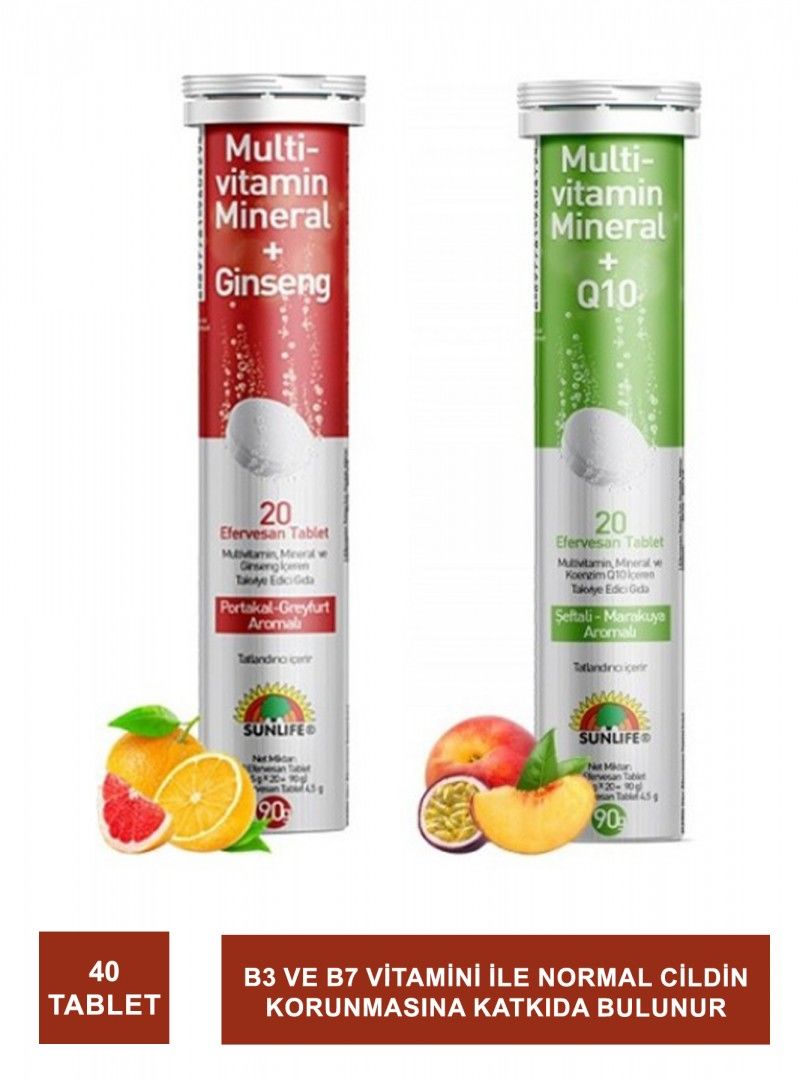 Sunlife Multivitamin Destek Seti 40 Tablet