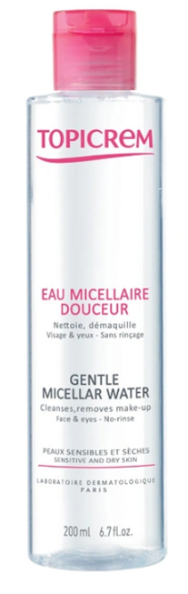 Topicrem Gentle Cleansing Water Face & Eyes 200ml