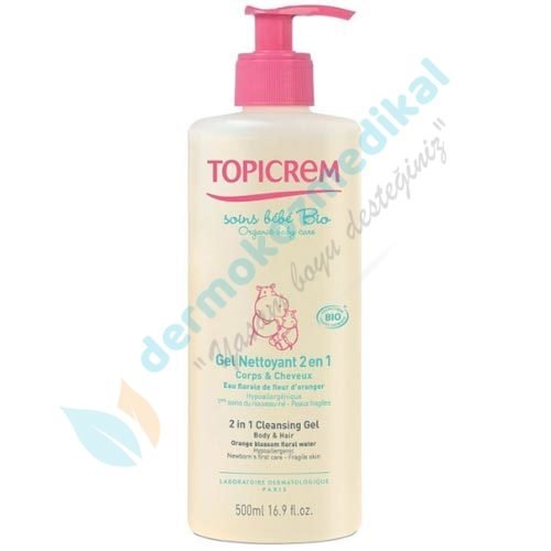 Topicrem Gel Nettoyant 2 En 1 İkisi Bir Arada Temizleme Jeli 500ml