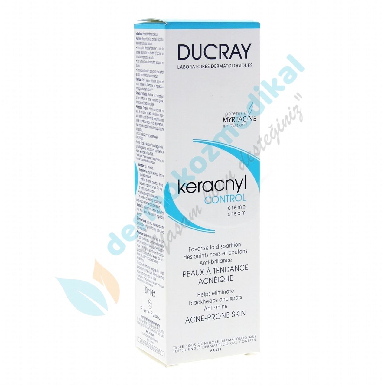 Ducray Keracnyl Control Creme 30 ml ( Siyah nokta ve Akne izleri için peeling etkili bakım kremi )