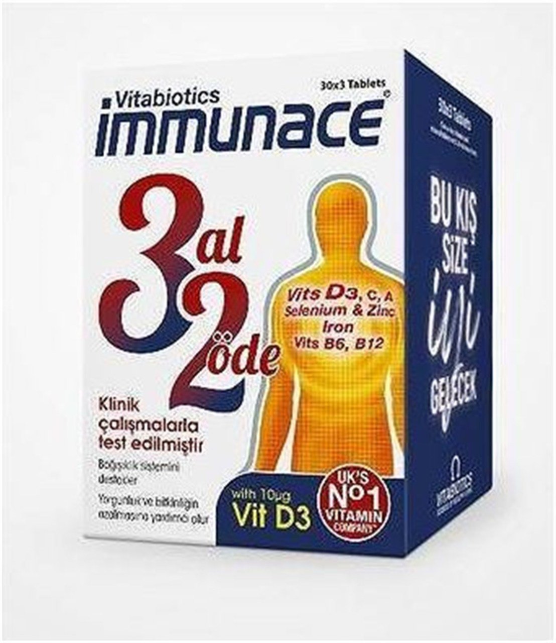 Vitabiotics İmmunace 3'lü Paket 30 Tablet