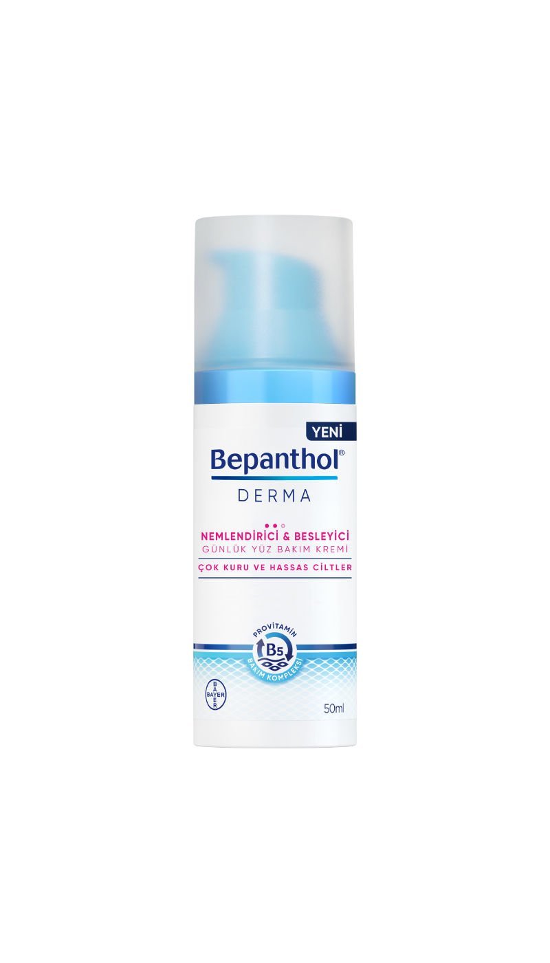 Bepanthol Derma Nemlendirici Besleyici Günlük Yüz Bakım Kremi 50 ml - Çok Kuru ve Hassas Ciltler