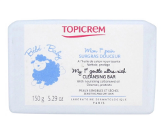 Topicrem Pamuk Çekirdeği Yağı Özlü Nazik Ultra Zengin Temizleyici Bar 150 gr