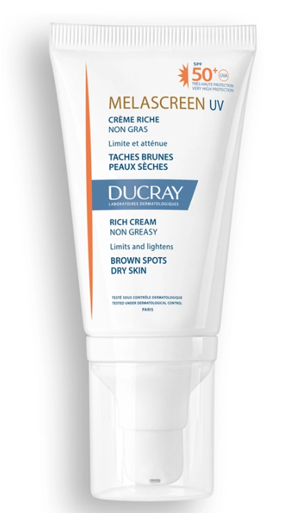 Ducray Melascreen Creme Riche Spf 50+ 40 ml (Yaşlanma ve Kırışıklık karşıtı güneş kremi Kuru ciltler 25-65 yas arası )