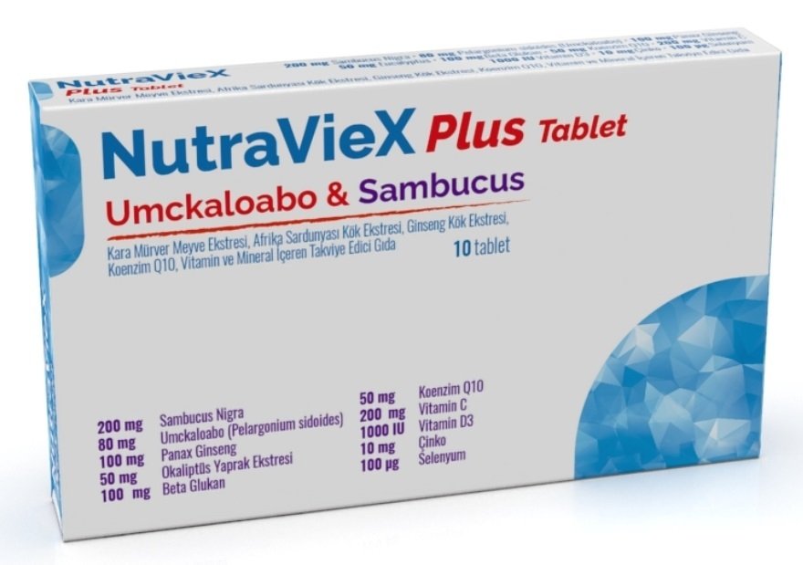 NutraVieX Plus Tablet Umckaloabo-Sambucus 10 Tablet