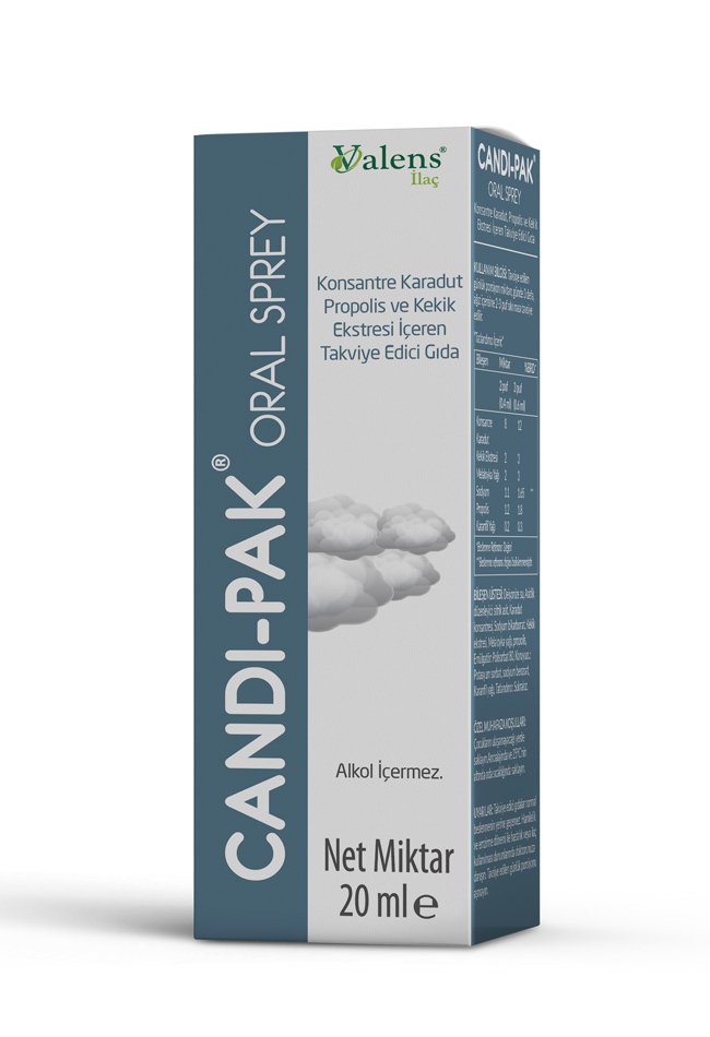 Valens Candi-Pak Ağız İçi Bakım Sprey 20 Ml