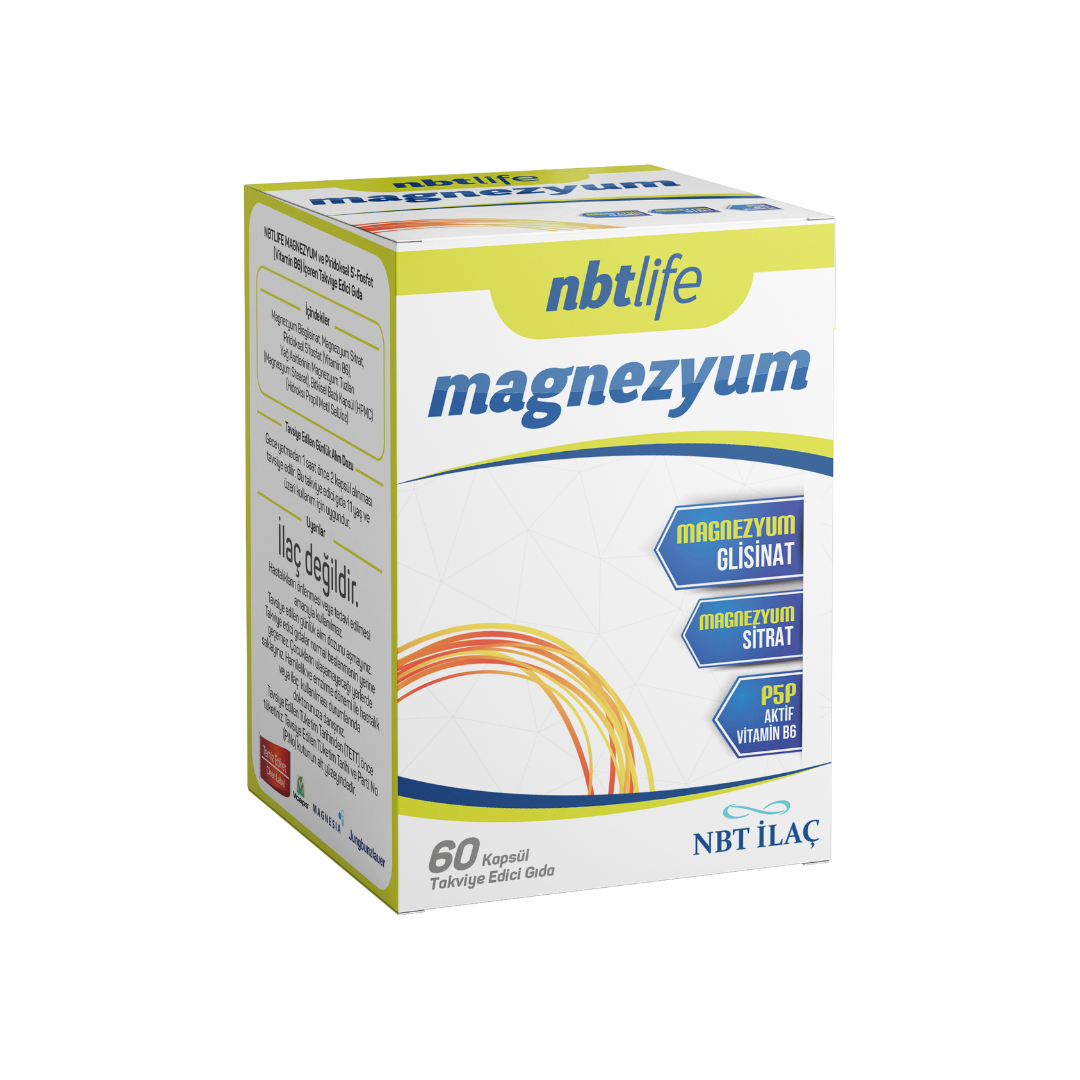 Nbt Life Magnezyum P5P Vitamin B6 60 Kapsül