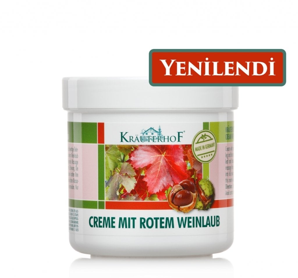Krauterhof Kırmızı Asma Yaprağı Bacak Kremi 100 ml