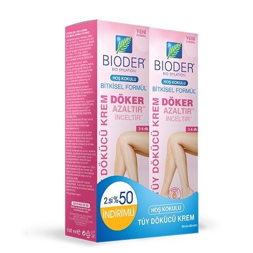 Bioder Bitkisel Formül Tüy Dökücü Krem 100 + 100 ml