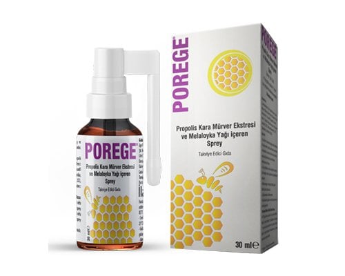 Porege Propolis Ve Kara Mürver Ekstreli Boğaz Spreyi 30 ml