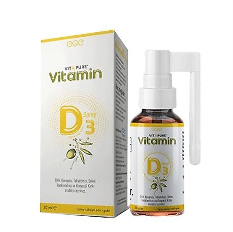 Vitapure Vitamin D3 Sprey Takviye Edici Gıda 20 ml
