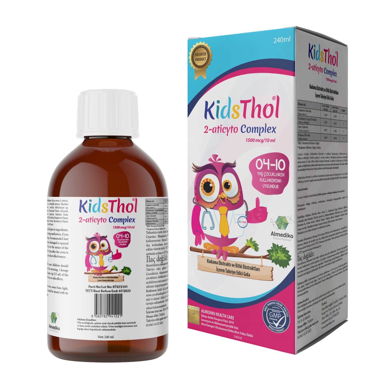 KidsThol 2-Aticyto Complex Şurup 240 ml