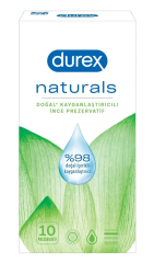 Durex Naturals 10 Adet Prezervatif
