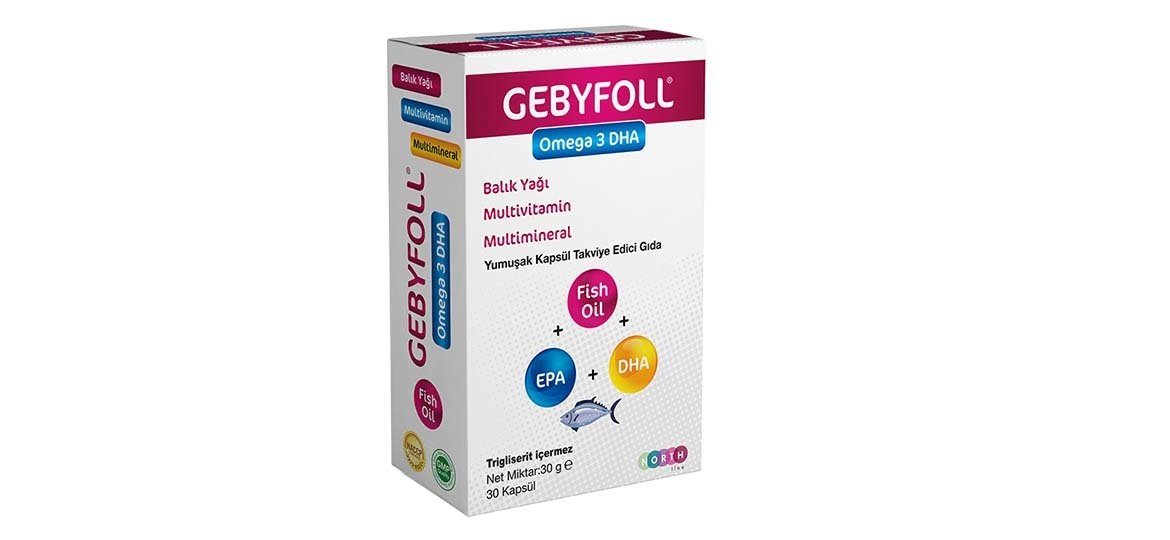 GEBYFOLL OMEGA 3 DHA 30 Kapsül