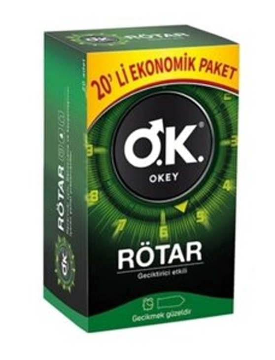 Okey Rötar Prezervatif 20 adet