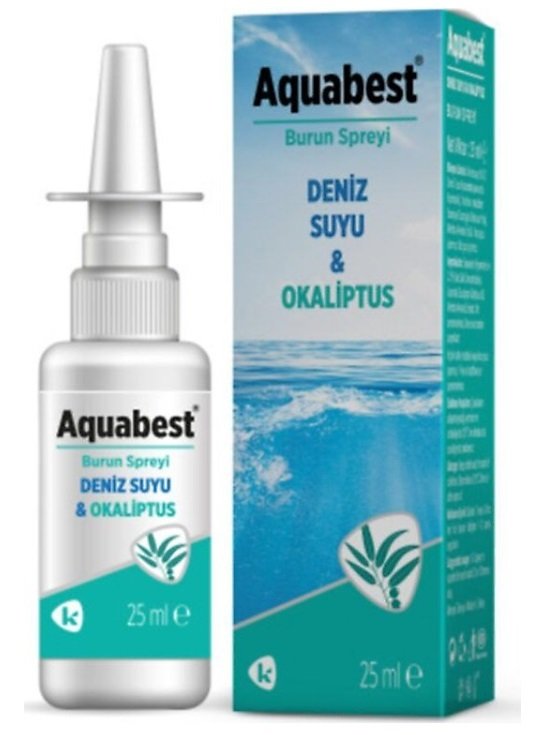 Aquabest Okaliptus Deniz Suyu 25 ml Burun Spreyi