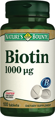 Nature's Bounty Biotin 1000 mg 100 Tablet
