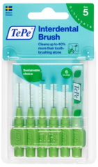 Tepe Blister 6 lı Ekstra Yumuşak Arayüz Fırçası Yeşil 0.8 mm