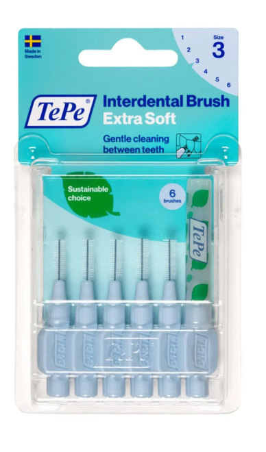 TePe Arayüz Fırçası 3 Numara Extra Yumuşak Blister Mavi 0,6 mm