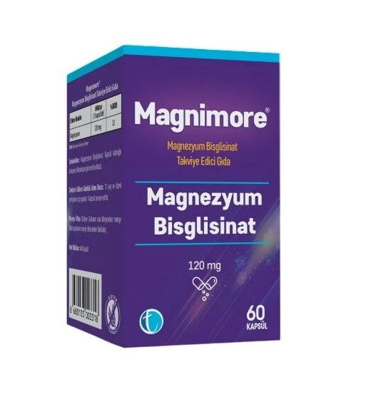 Magnimore Magnezyum Bisglisinat 60 Kapsül