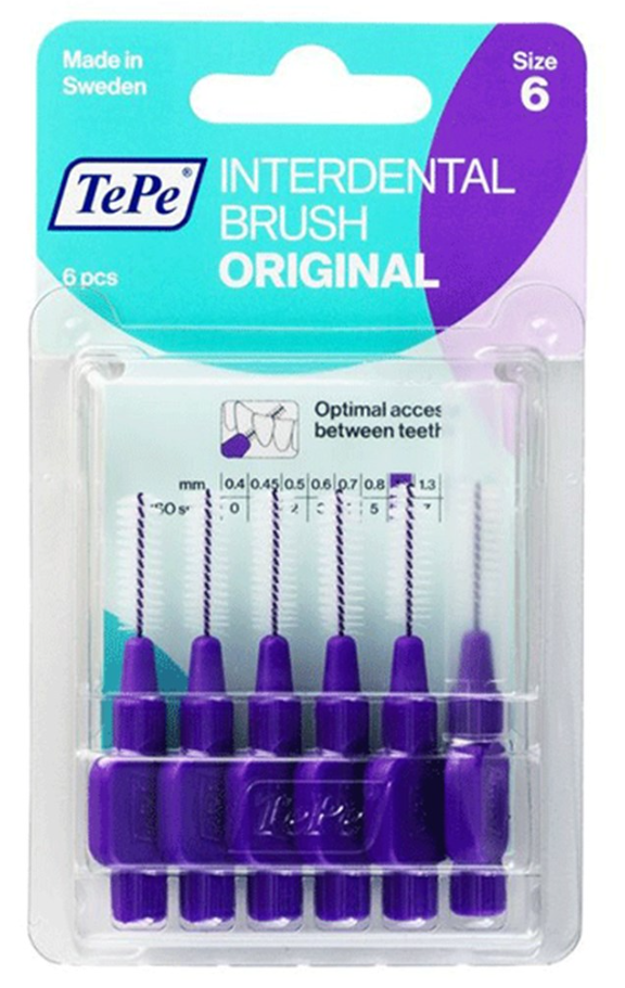 TePe Arayüz Fırçası 6 Numara Extra Yumuşak Blister Mor 1,1 mm