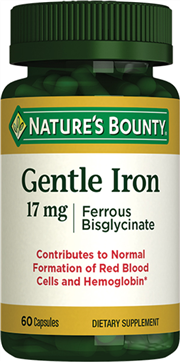 Nature's Bounty Gentle Iron 17 MG 60 kapsül
