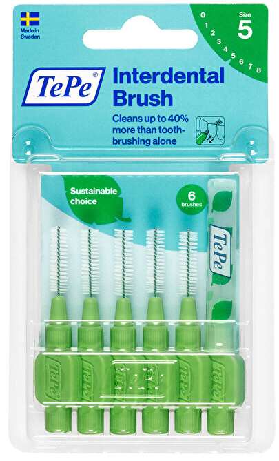 Tepe Arayüz Fırçası Blister 0.8 mm Yeşil 6'lı