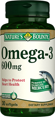 Nature's Bounty Omega 3 600 mg 30 Softjel